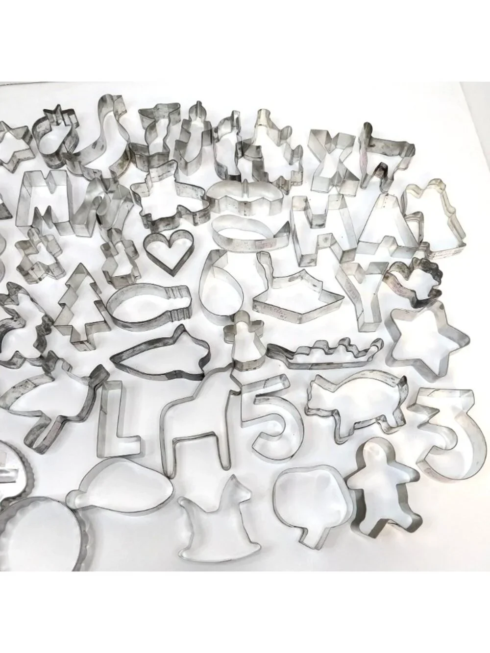 Antique Vintage Metal Cookie Cutters Various Shapes Sizes Christmas Halloween